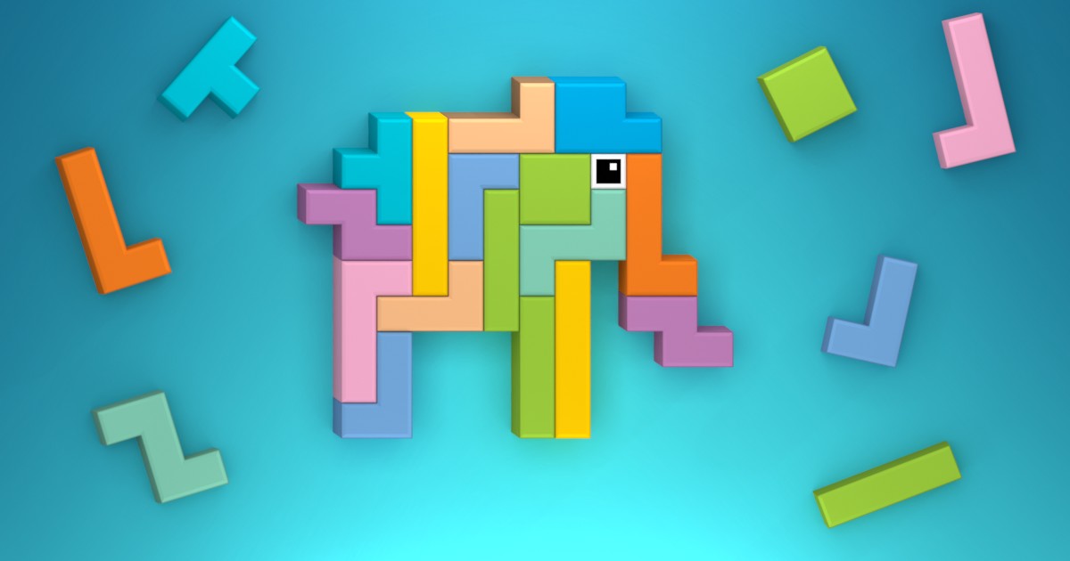 Imagen Block Square Puzzle: Tangram
