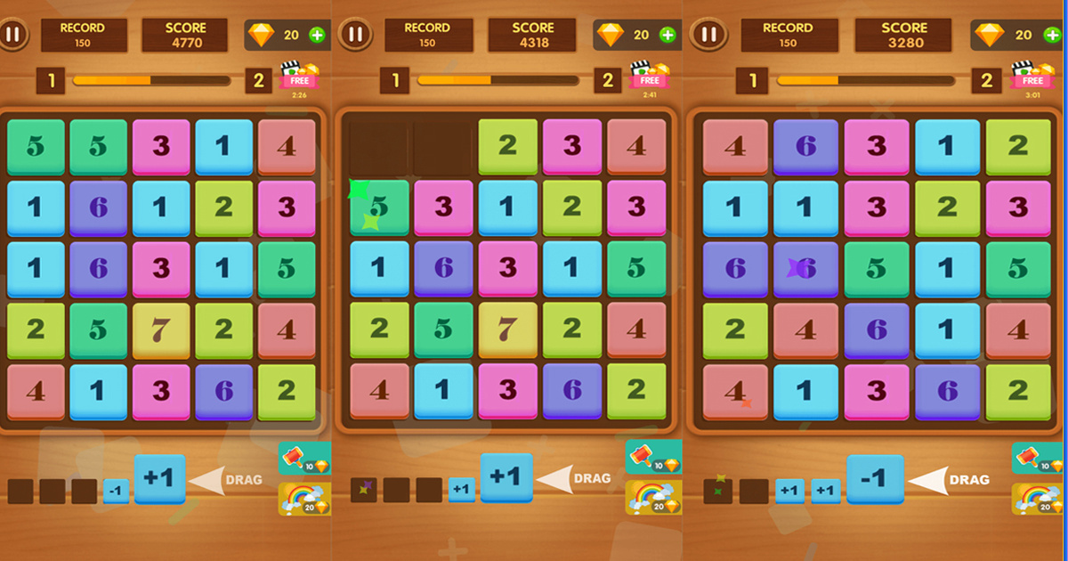 Imagen Merge Block: Number Merge Game