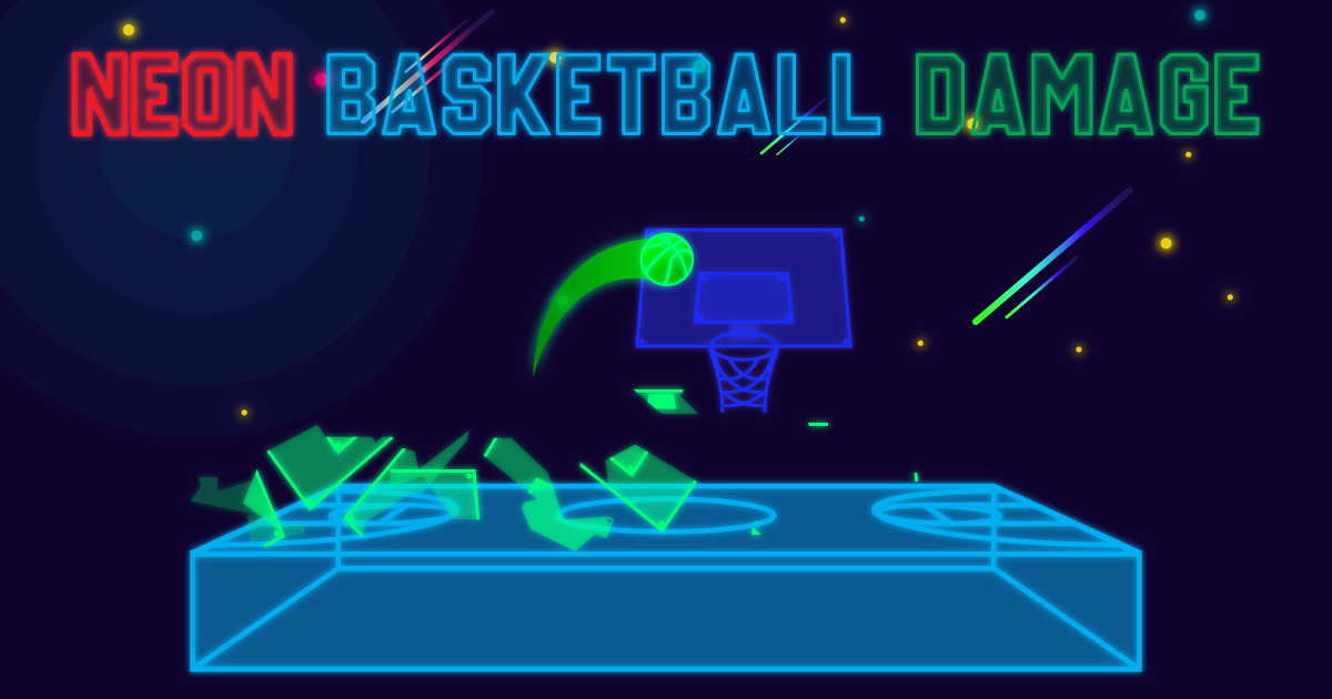Imagen Neon Basketball Damage