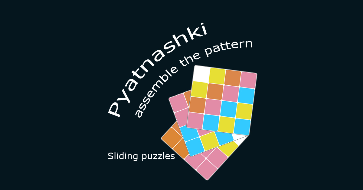 Imagen Sliding puzzle. Pyatnashki. Get the pattern